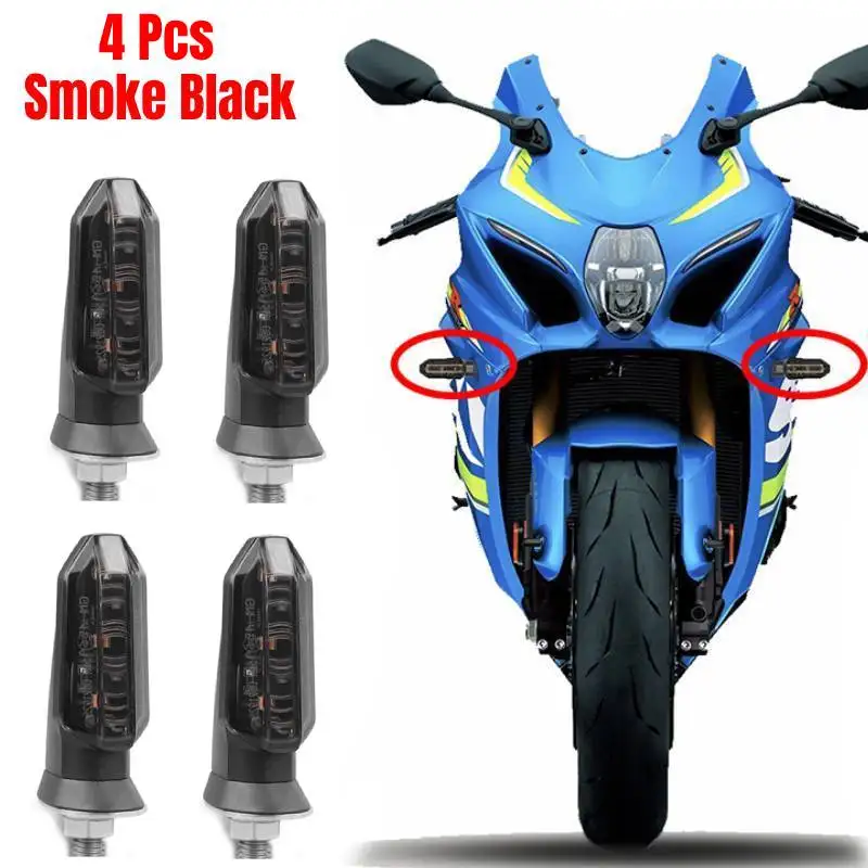 Светодиодный указатель поворота мотоцикла, янтарный индикатор, светодиодная лампа 12 В для Yamaha FZ 1 YZF R3 R6 R1 MT 07 09 FZ6 Tracer 900 Tenere 700