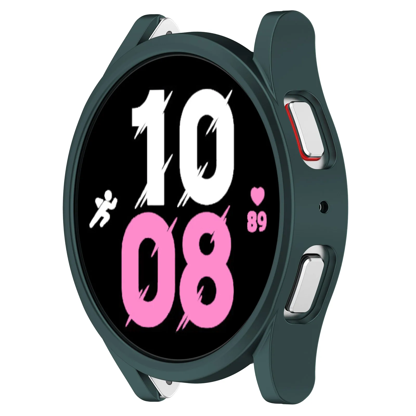 Фото Матовый Жесткий чехол с рамкой для Samsung Galaxy Watch 5/4 40 мм 44 мм Watch5 Pro 45 мм, чехол-бампер, стеклянная Защитная пленка для экрана №5