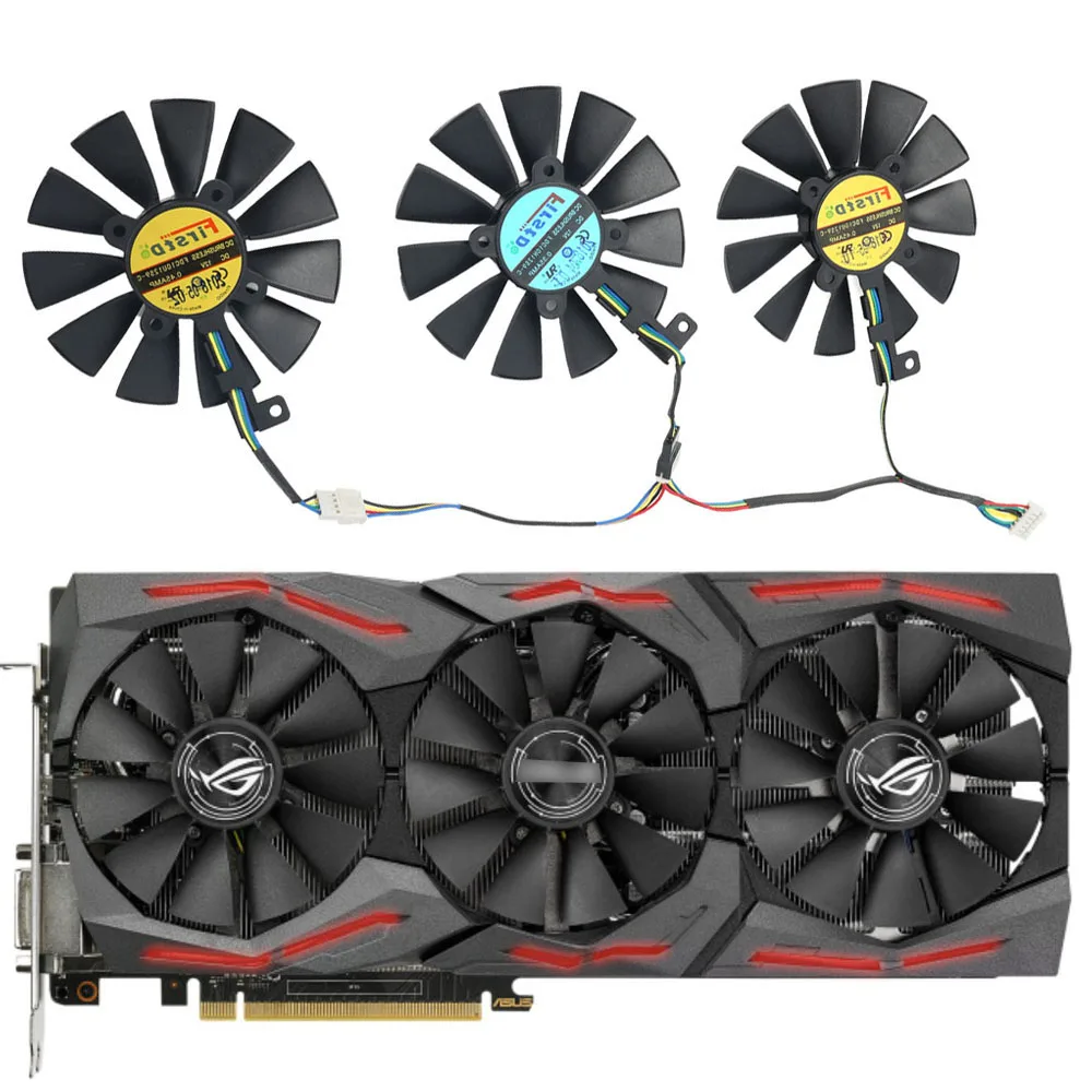 

87MM FDC10U12S9-C FDC10H12S9-C For ASUS GTX 980 Ti R9 390X 390 GTX 1060 1070 1080 Ti RX 480 RX480 Graphics Card Cooling Fan