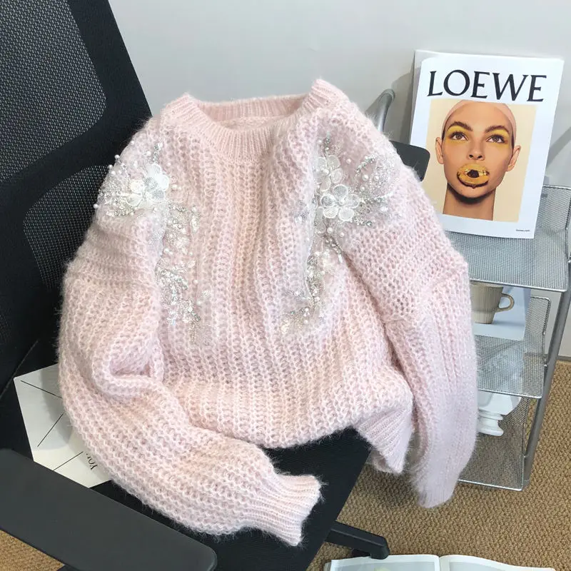 

2022 New Autumn Winter Long Sleeve Pullover Fashion Women Sweater Knitted Casual O-Neck Long Sleeve Korean Sweaters W126