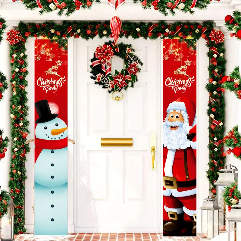 

2023 Рождественское украшение для дверей с надписью "Merry Christmas" для дома, подвесное Рождественское украшение, подарок на Новый год