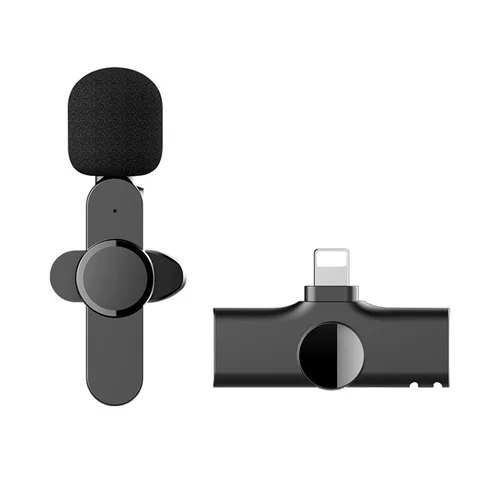 Беспроводной петличный микрофон, записывающий мини-микрофон для Iphone 14, 13, 12, телефонов Samsung, Youtube, Tiktok
