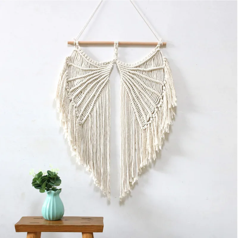 

Nordic Style Tapestry Panoramic Wallpaper Home Decoration Accessories Bedroom Creativity Tapestries Wall Hanging Angel Wings The