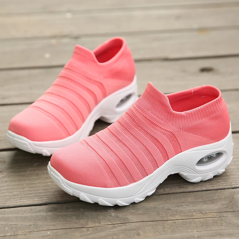 

Кроссовки женские легкие, Повседневные Дышащие, для бега, удобная Уличная обувь, носки для ходьбы, лето 2022