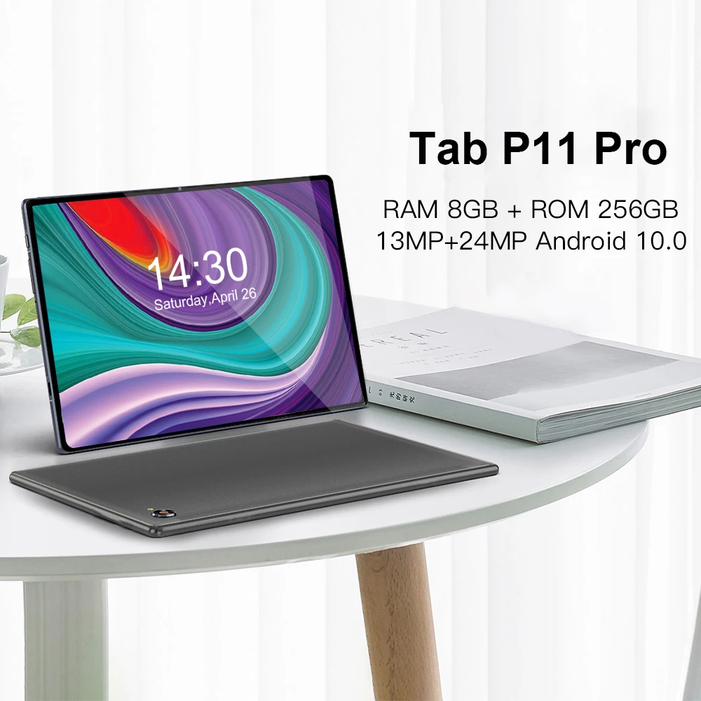 global version tab p11 pro 4g tablet 10 inch hd 8gb ram 256gb rom tablette ten core 8800mah gps type c phone tablets android 10 free global shipping