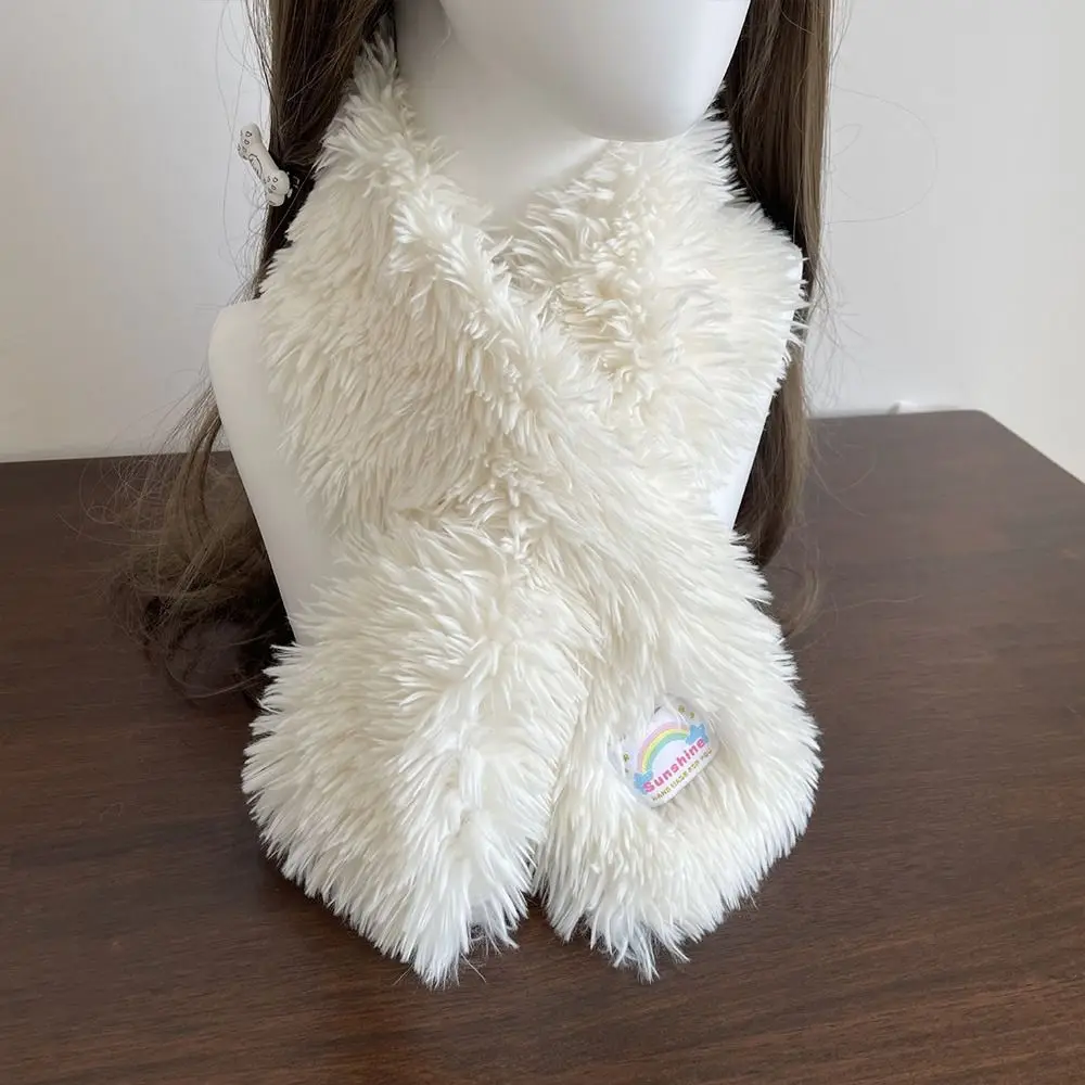 Нагрудник термотеплитель для шеи ветрозащитный утолщенный плюшевый шарф