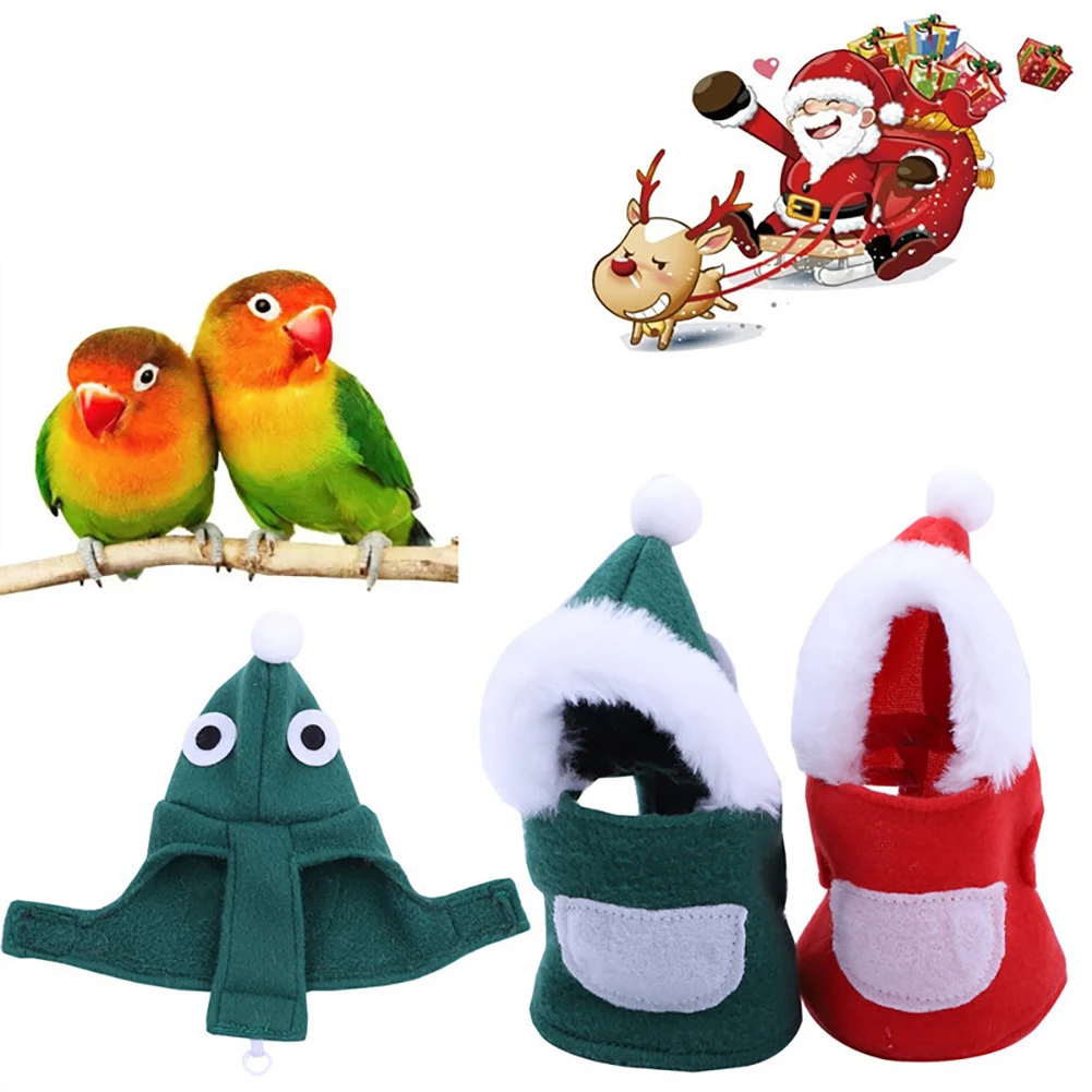 

Bird Clothes Parrot Christmas Costume Hoodie Small Animals For Pet Shows New Year Parties Birthdays Holidays Wear