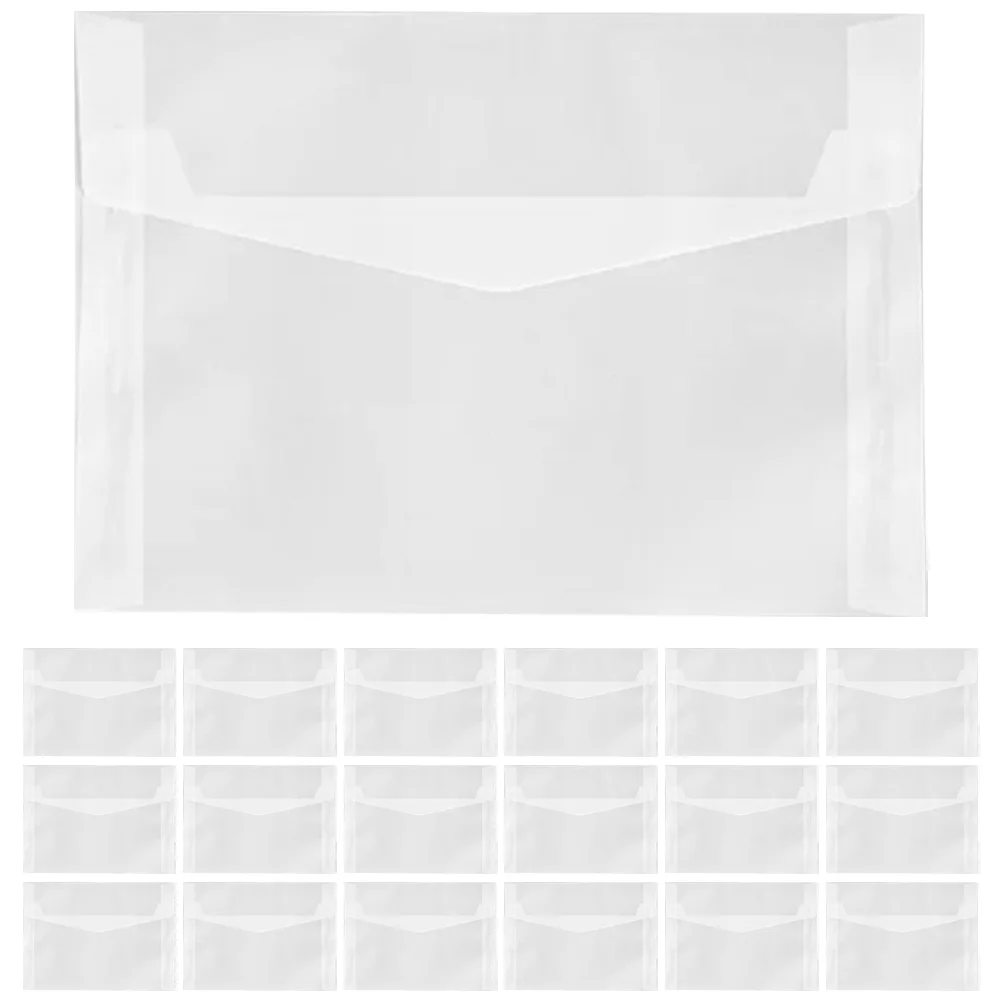 

20 Pcs Liner Envelopes Wedding Invitation Blank Home Party Cards Litmus Paper Transparent Student