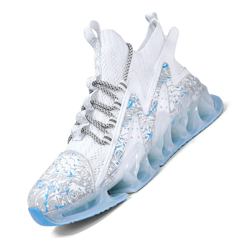 New High Quality Blade Sole Men Sneakers Breathable Running Shoes Outdoor Comfortable Sports Shoes Zapatillas Hombre