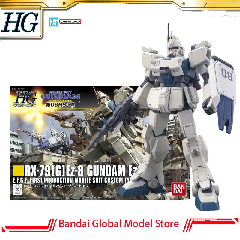 Фото Оригинальный сборный модельный набор Bandai Gunpla HGUC 1/144 RX-79[G]Ez-8 Ez8 Gundam, аниме-фигурка, модель для сборки, игрушки для мужчин, рождественские подарки №1