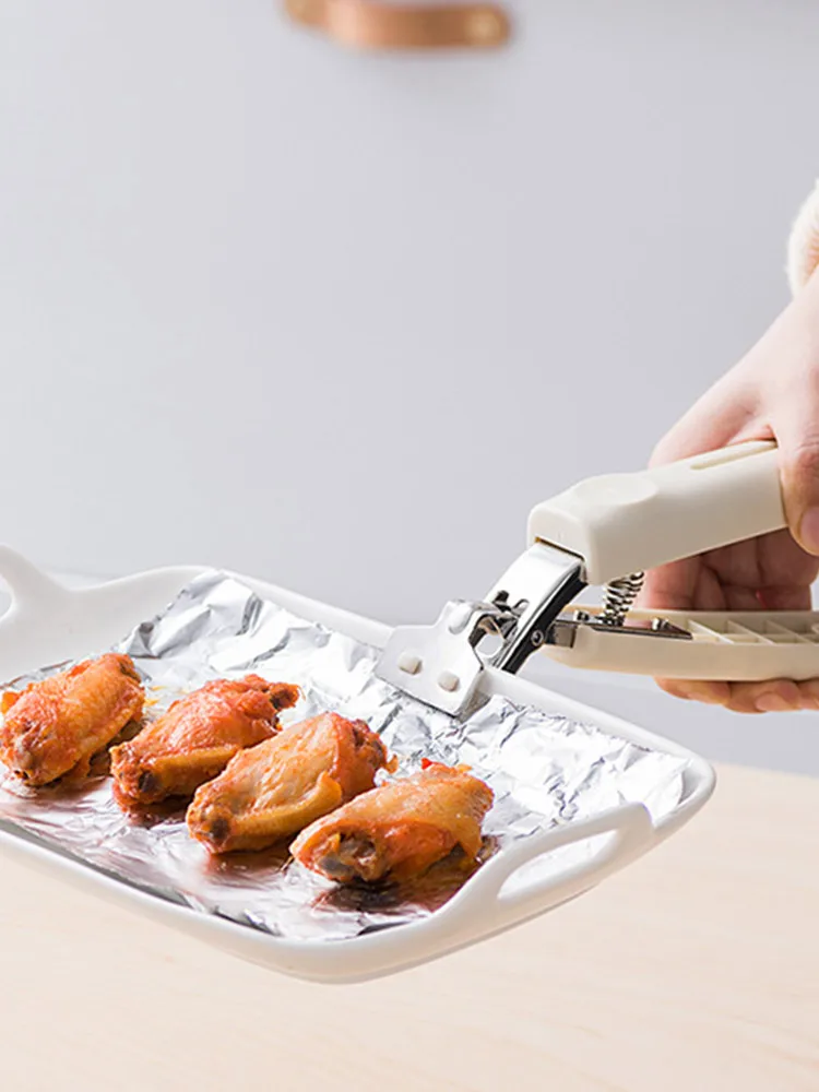 Силиконовый инструмент для защиты от ожогов кухонный зажим из нержавеющей стали