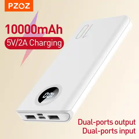 Внешний аккумулятор PZOZ, ёмкость 10000мАч или 20000мАч, Портативное зарядное устройство, Мобильный телефон Быстрая зарядка внешнего аккумулятор...
