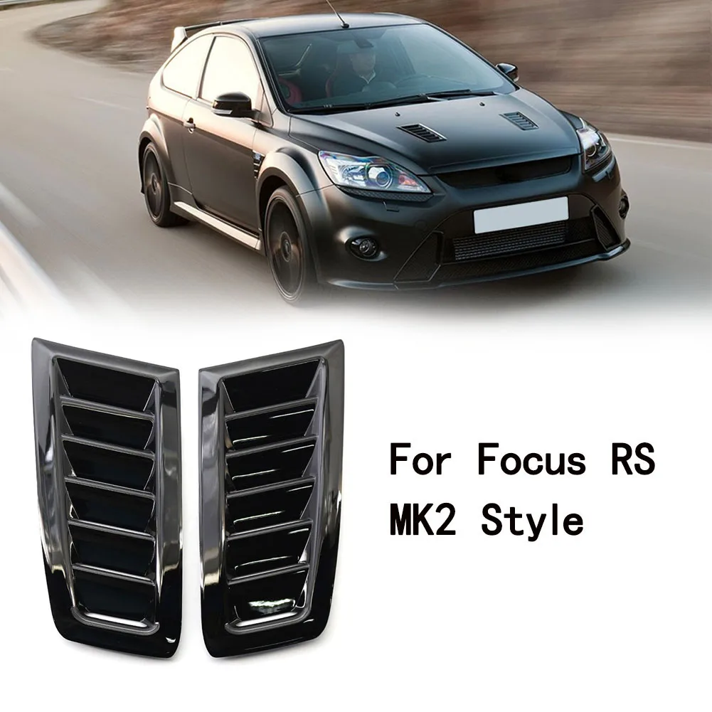 

Автомобильный декоративный клапан для Ford Focus MK2 RS ABS яркий черный стильный клапан вентиляционного отверстия потока воздуха