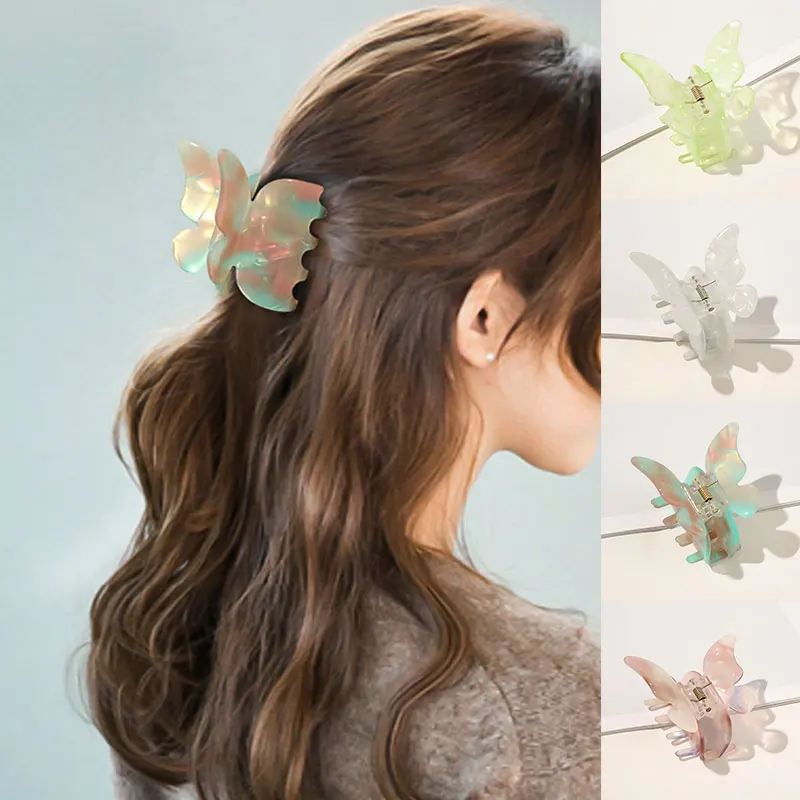 

Butterfly Hair Clip Acetate Hairpin Hair Barrettes Hair Claws Banana Clip Geometric Style Hair Accessories