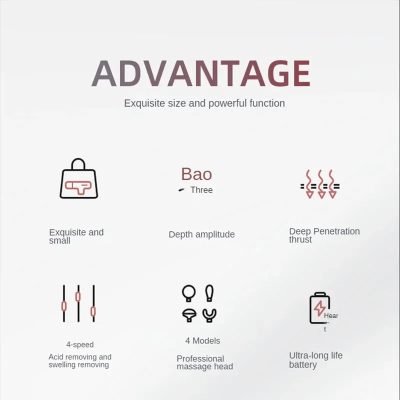 Массажный пистолет Xiaomi тихий перкуссионный Массажер для снятия хронической боли