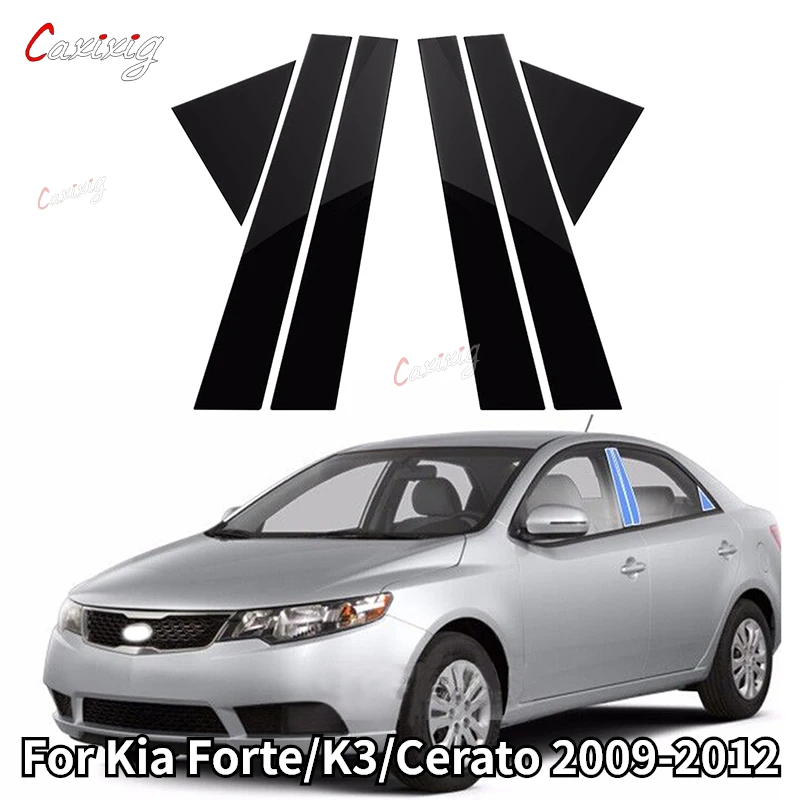 

Car Pillar Posts for Kia Forte K3 Cerato 2009 2010 2011 2012 Glossy Black Door Window Trim Stickers Decorative Accessories