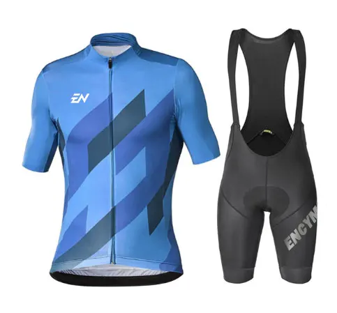 

New 2022 ENCYMO Men Cycling Jersey Summer Short Sleeve Set Maillot Bib Shorts Bicycle Clothes Sportwear Shirt Clothing Suit