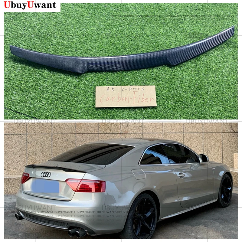 

Carbon Fiber Spoiler For AUDI A5 S5 RS5 B8 2009-2016 Sportback Coupe 2-Doors Wing Lip Spoilers High Quality Car Accessories