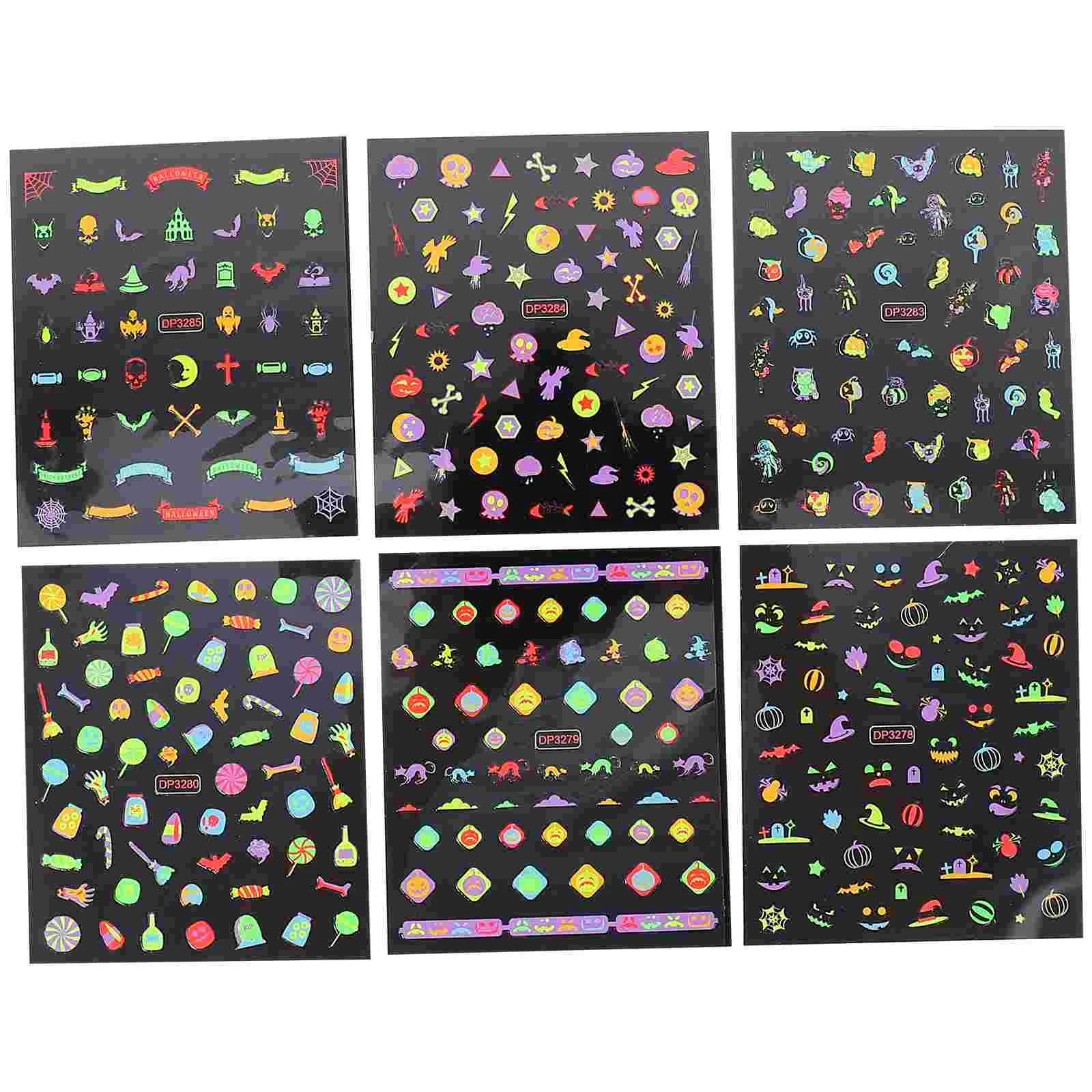 

Naildecals Stickers Stickerpartymanicure Temporary Ornament Pumpkin Decorative Womenbody Decorations Bat Spider Adhesive Dacels