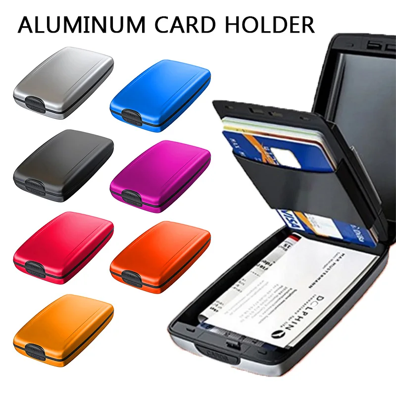 Case Wallet Protection-Holder Business-Card RFID Metal Credit Blocking Aluminum 1PC Anti-Scan