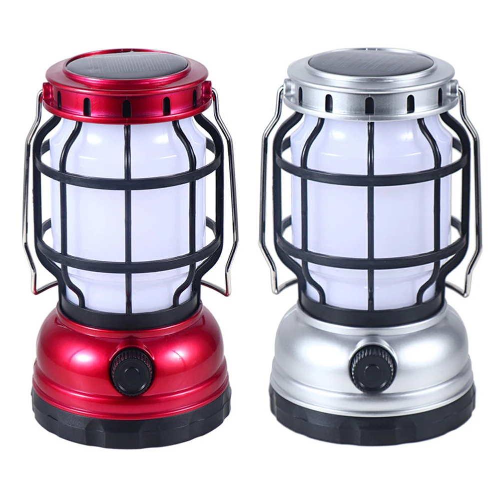 

Портативное зарядное устройство на солнечной батарее, портативная Светодиодная лампа-фонарь с аккумулятором 18650, 1200 мАч, USB-зарядка, уличная...