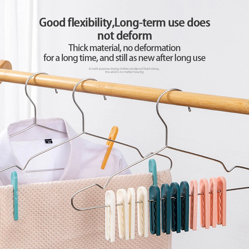 

10 Packs Of Windproof Buckle Hanger Socks For Drying, Fixing Clips For Drying Clothes, Anti-drying Clothes, Underwear Card Hot