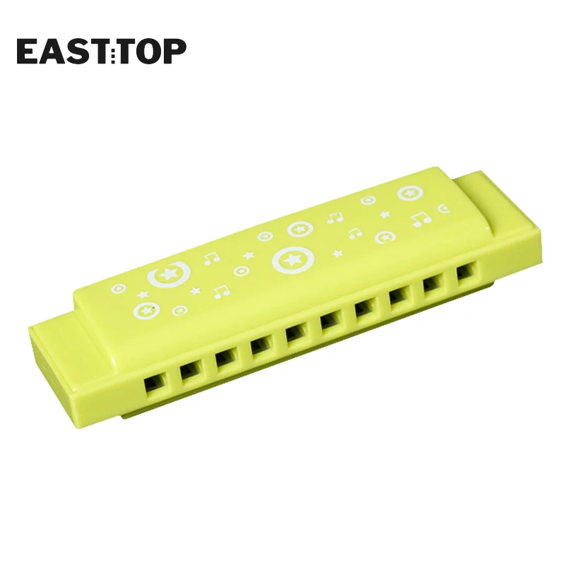 EASTTOP 6 шт. 10 отверстий красочная гармоника для детей начинающих использования в