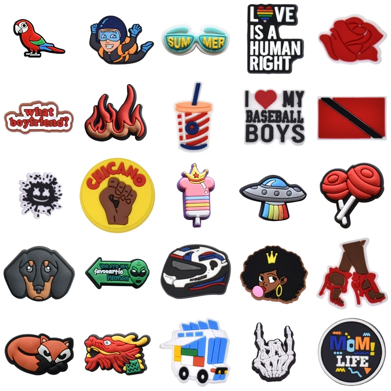 

Gifts Women Charm Decorations for Crocs Set Jeans Men Shoes Accessories Wholesale Bulk Girl Shoe Charms Kids Boy Packs Para Pins