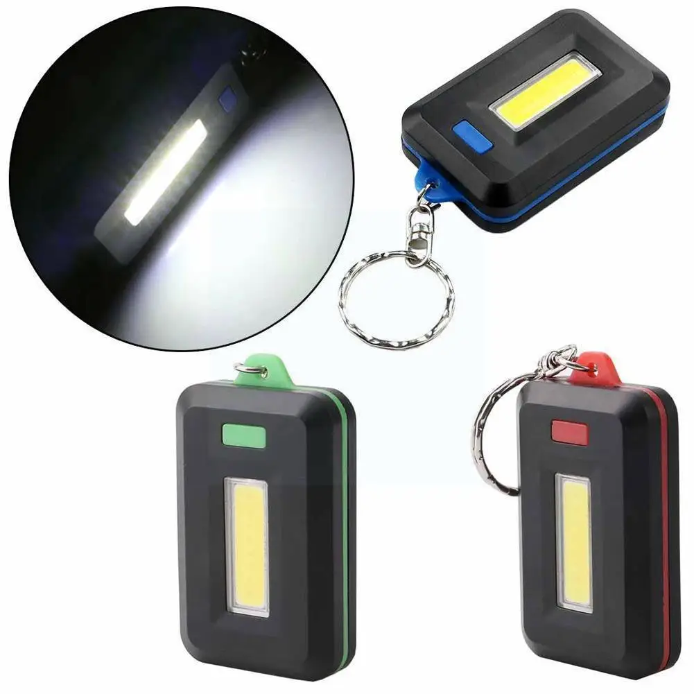 

Mini Portable Cob Led Flashlight Keychain Torch Emergency Lamp Light Camping Flash Tools Hiking Fishing Mode Outdoor P8d0