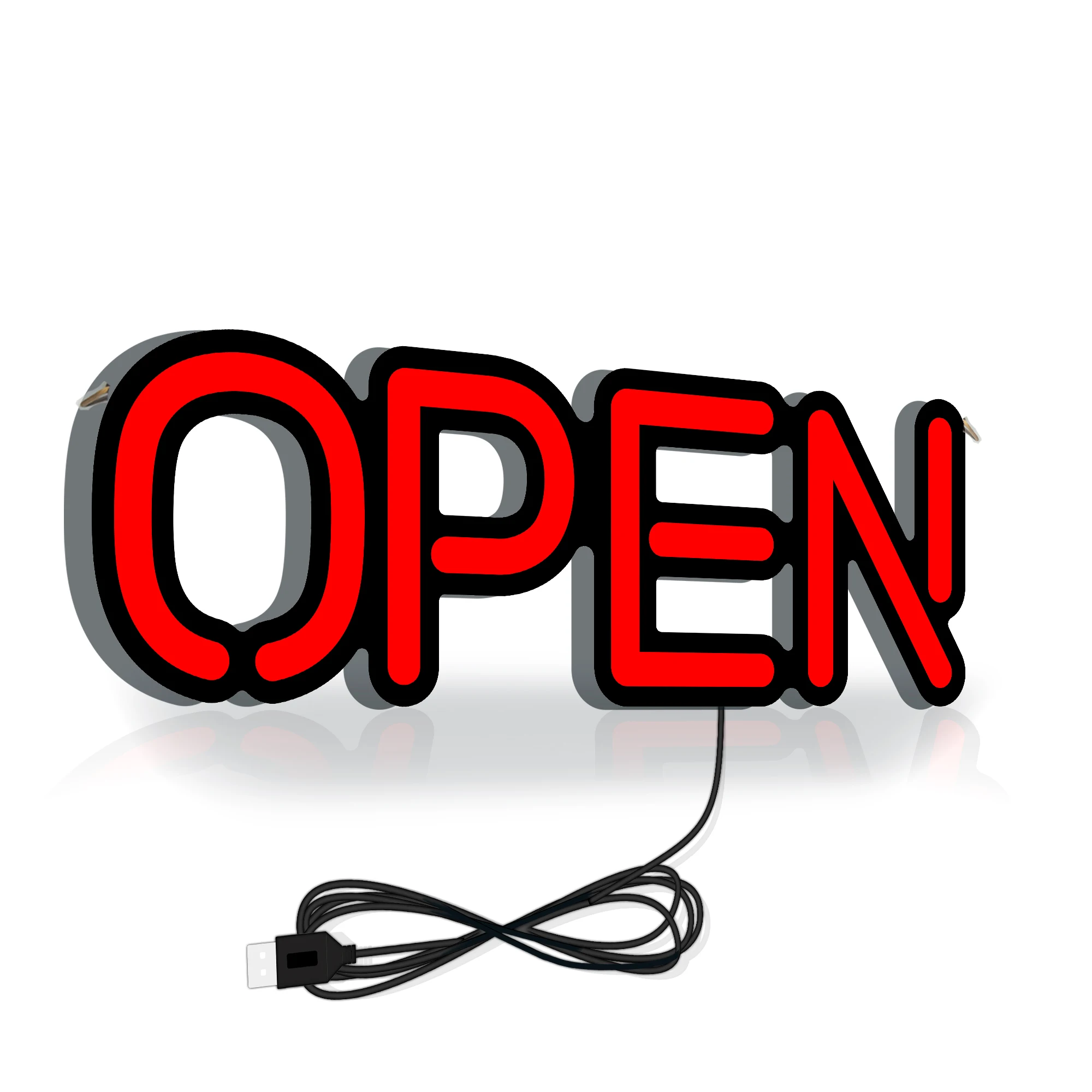 

WORLD-DECO Светодиодный открытый знак красный