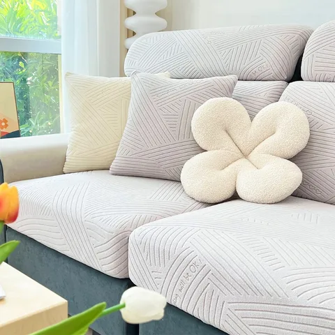 Жаккардовый чехол для дивана, растягивающийся чехол для дивана, протектор мебели, защита от пыли, угловой секционный чехол для гостиной