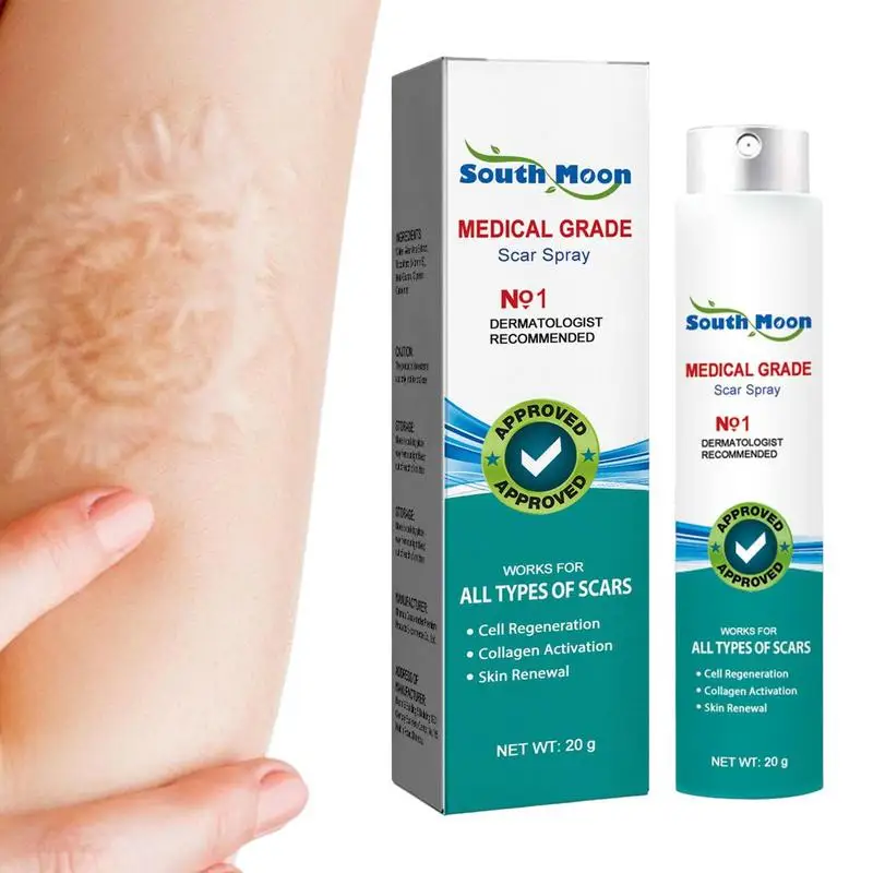 

Advanced Scar Spray Skin Care Cream For Stretch Mark Scars Skin Body Repair Spray For Scars From Injuries Surgeries Burns