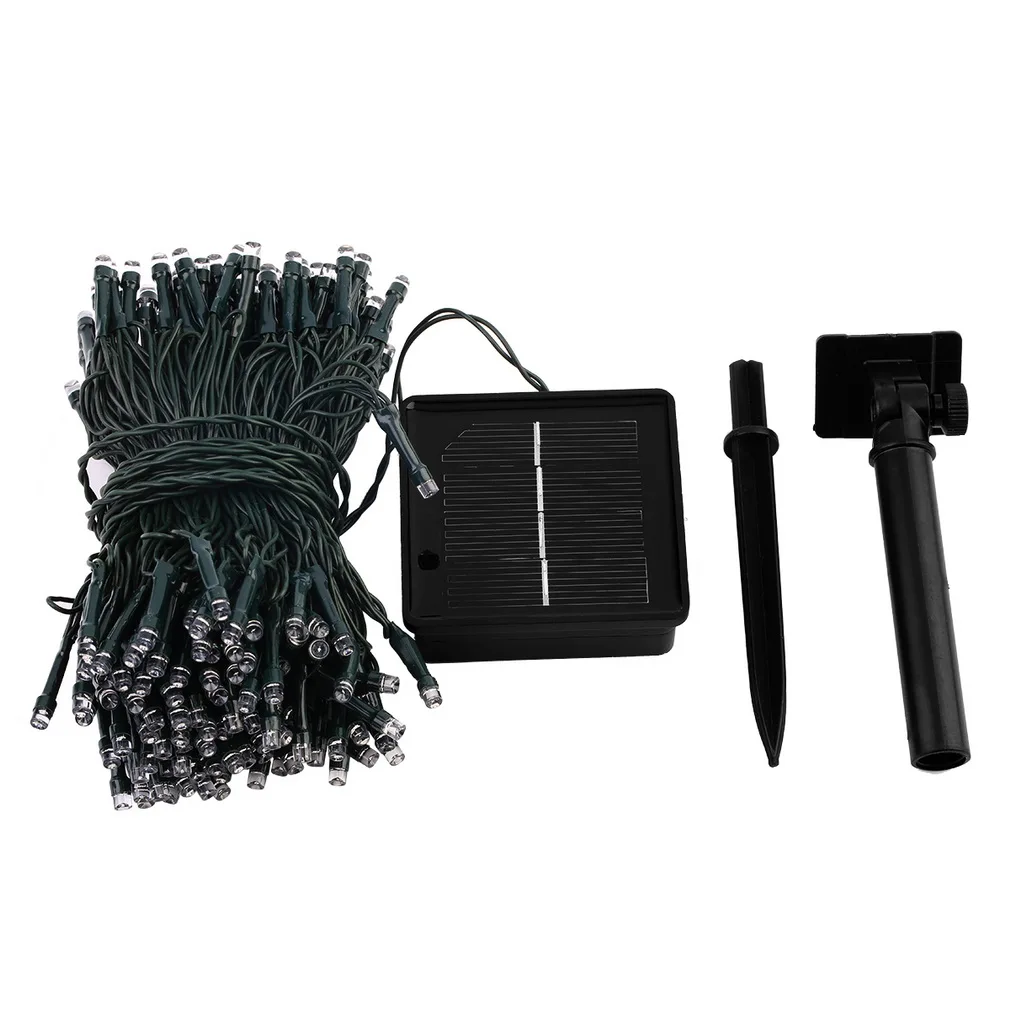 

ICOCO, магазин по всему миру, цветная светодиодная гирлянда на солнечной батарее 200, Сказочная гирлянда для улицы, для рождественской вечеринк...