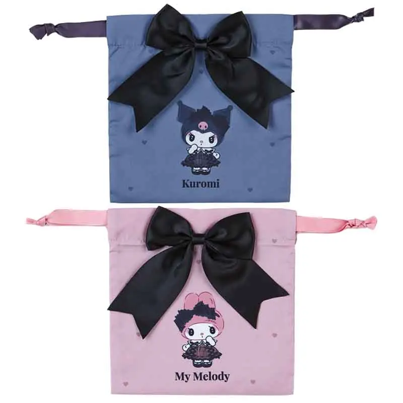 

Sanrioed My Melody Kuromi с бантом, мультяшный Карманный аниме, портативный фотографический подарок для девушки