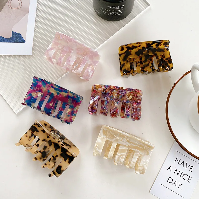 

Универсальная Заколка-краб для волос из ацетата высокого качества