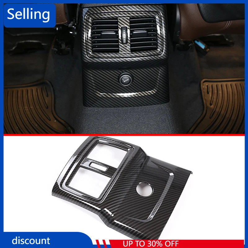 

Carbon fiber Style For BMW X1 F48 2016-2018 ABS Plastic Rear Row AC Vent Outlet Cover Trim Accessories For BMW X2 F47 2018 rr