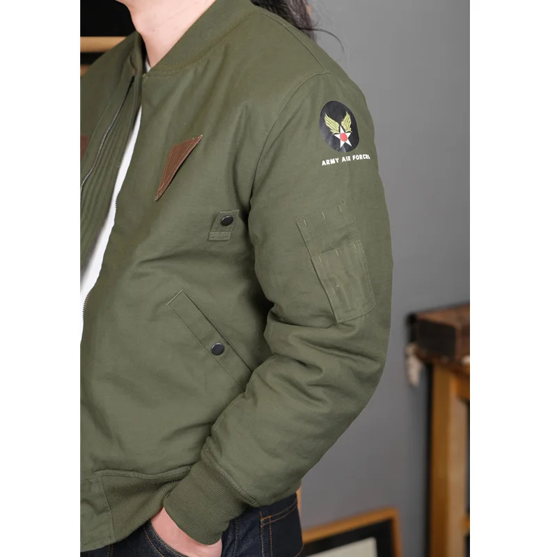 

Simons винтажное военное пальто B15A мод пересылка 40's USAF B15A летная куртка Amekaji