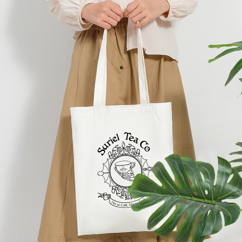 Сумки-тоут Suriel Tea Co с узором парусиновая складная сумка на плечо для летних