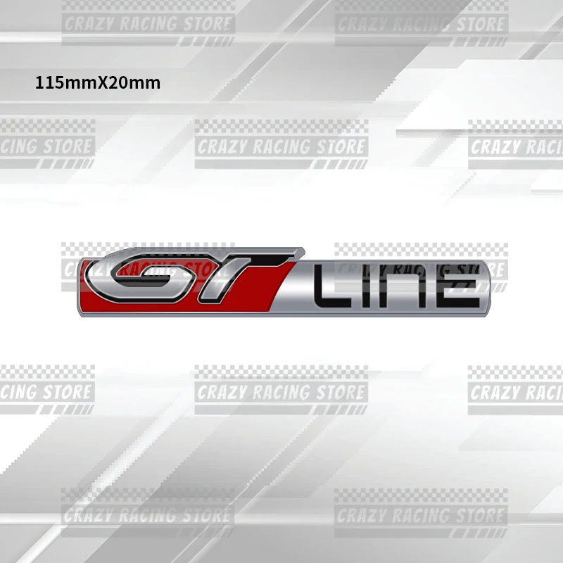 

Автомобильные значки GT Line, эмблема, металлические наклейки, наклейки на кузов, декор решетки для Peugeot RCZ 2008 4008 5008 3008 308 306 307 207 208 Rifter