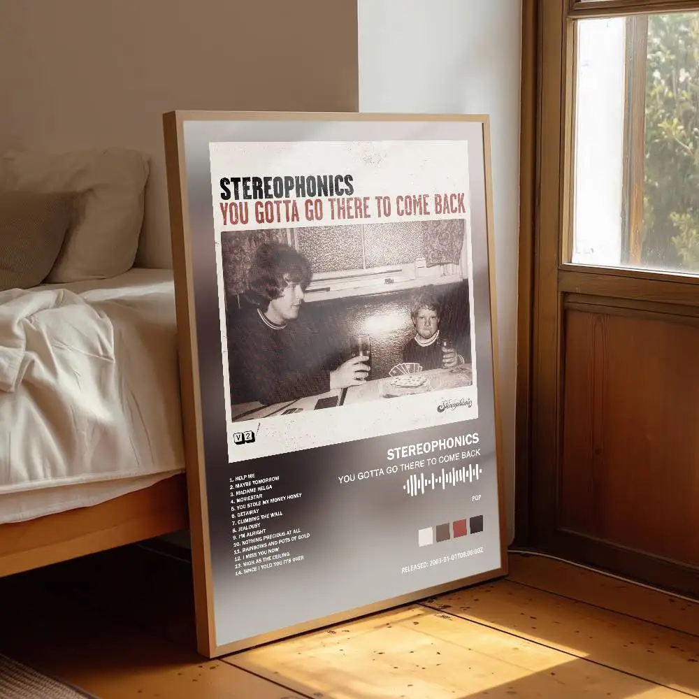 Фото Плакат Stereophonics с обложкой альбома, изображением песен и музыкой, водонепроницаемая бумажная наклейка для декора гостиной и дома №3
