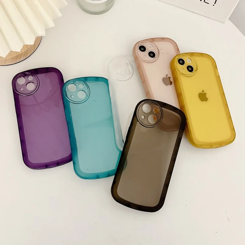 Simple Pure Color Big Eyes Drop Resistant Phone Case For iphone14 13 12 11 Pro Max XS X XR 7 8 Plus Fashion New Products