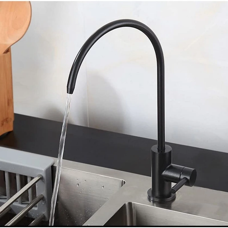 

Matte Black Kitchen Faucets Direct Drinking Tap Stainless Steel Water Purifier RO Purify System Reverse Osmosis Kitchen Sink Tap