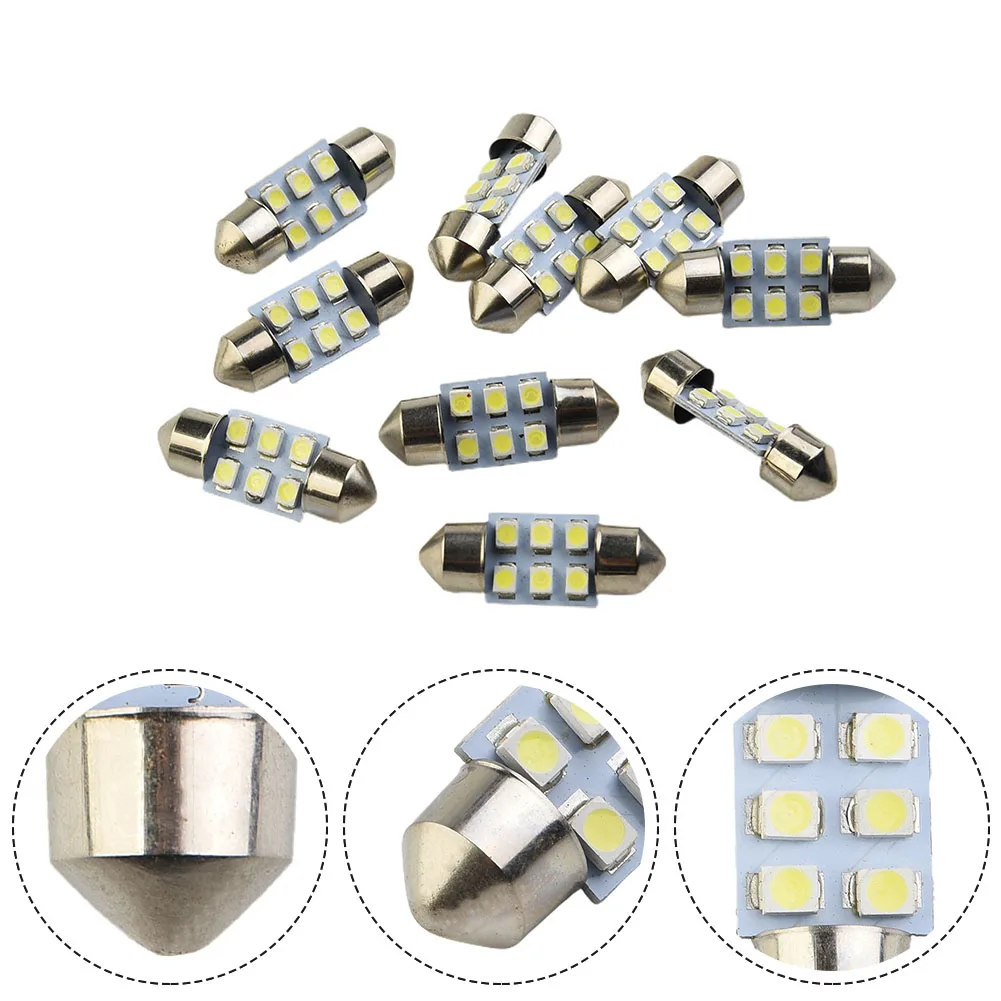 

Суперъяркая лампа для автомобиля, 31 мм, 6000k 3528 SMD 12 В