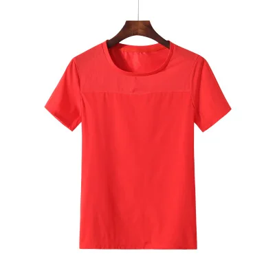 

summer solid short sleeve T-shirt women's thin top large women's all-around round neck bottoming shirt2020