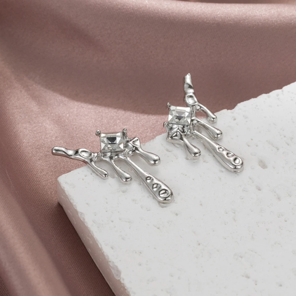 

New Fashion Trend Personality Water Drop Cool Irregular Earrings For Women Girl Nique Jewelry Accessory Support Wholesale