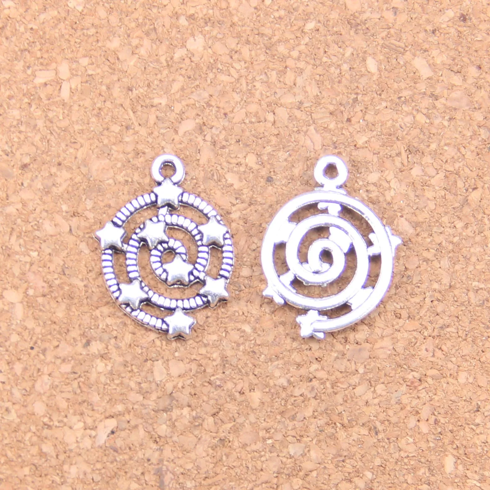 

Подвески в античном стиле со Звездами Галактики, 21x15 мм, 162 шт., винтажные тибетские серебряные украшения, DIY для браслета, ожерелья