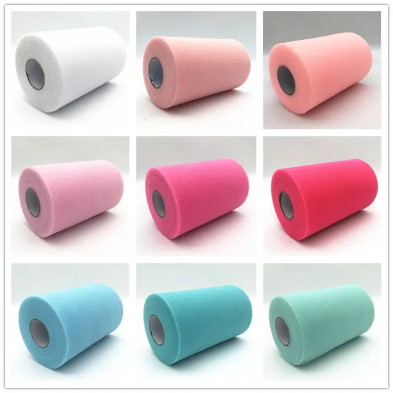 

15cm Tulle Roll Organza Fabric Spool Tulle Wedding Party Decoration Baby Shower Tulle for Needlework Sewing Accessories