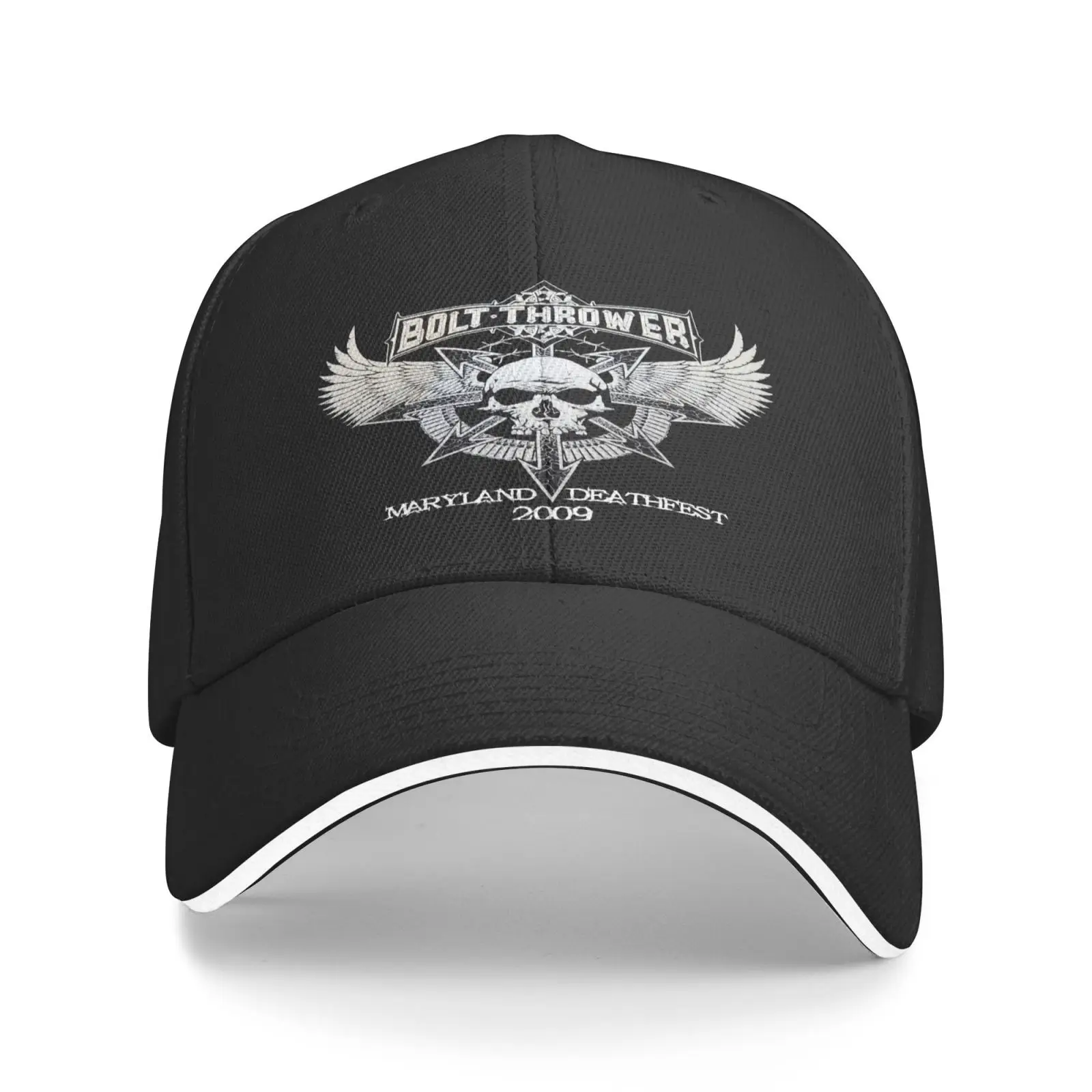 

Bolt Thrower 2009 Maryland Deathfest Mdf Hats For Men Cap Male Beret Man Beach Hip Hop Hats Designer Hat Satin Cap Custom Logo