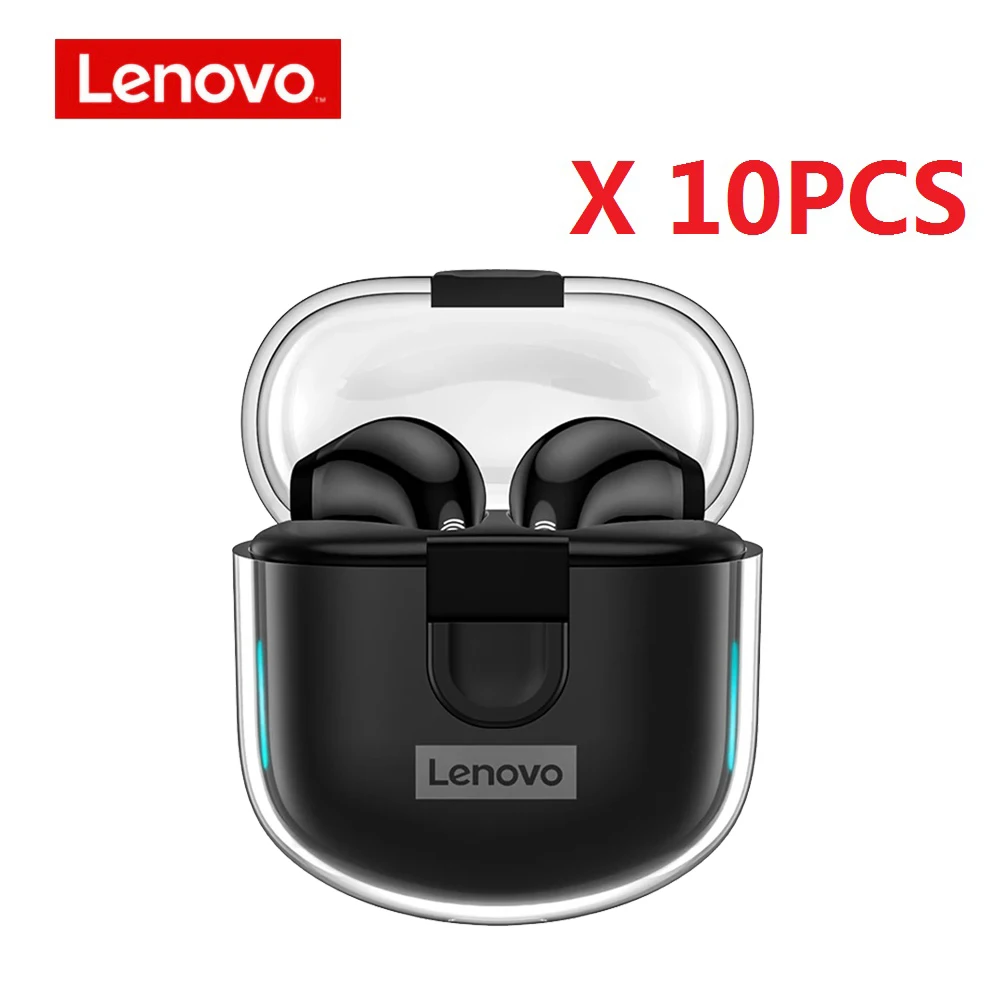 

10PCS/Lot Lenovo LP12 New Earbuds Bluetooth Wireless Headphones Clear Box Stereo Touch Control Noise Reduction Game Headset