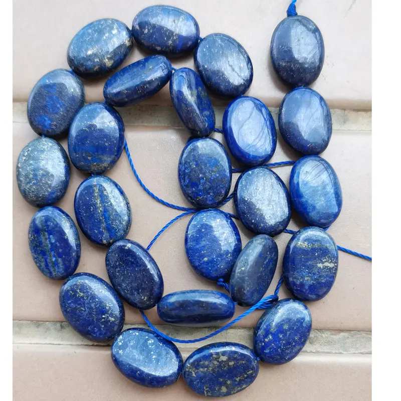 

Free Shipping Fashion Jewelry 13x18mm Lpais Lazuli Round Loose Bead G6573